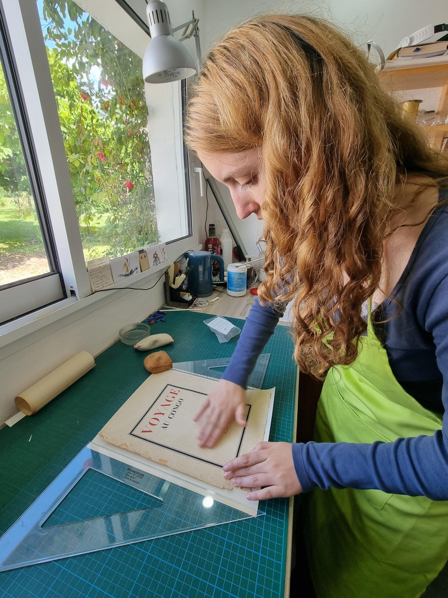 Elina au travail